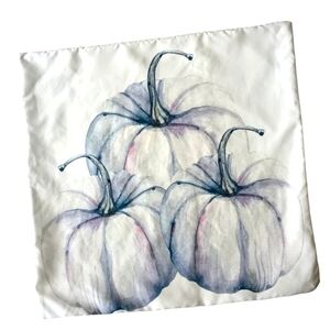 Pumpkin Harvest Watercolor Autumn Throw Pillow Cover
